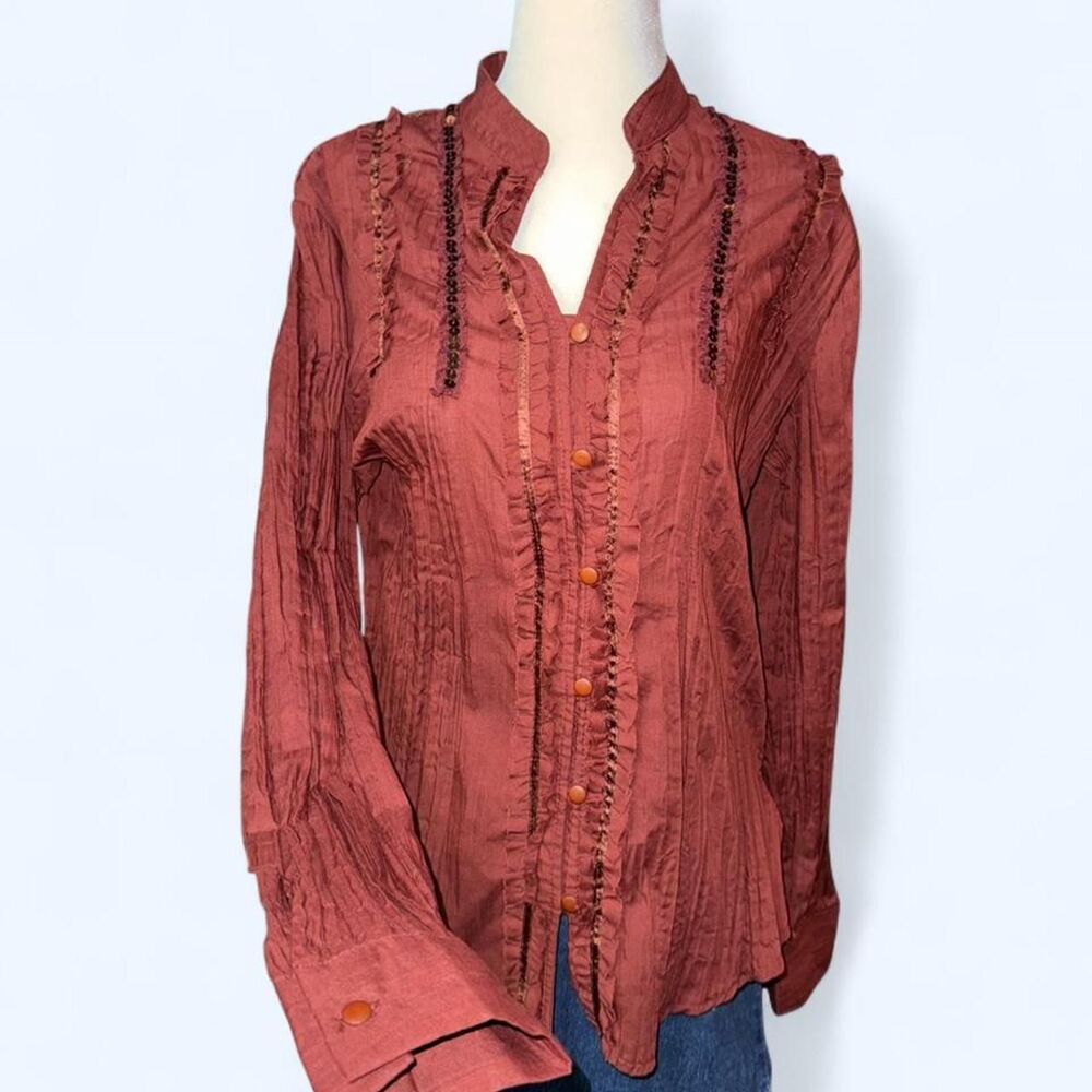 Claudia-richard Women's Burgundy Blouse